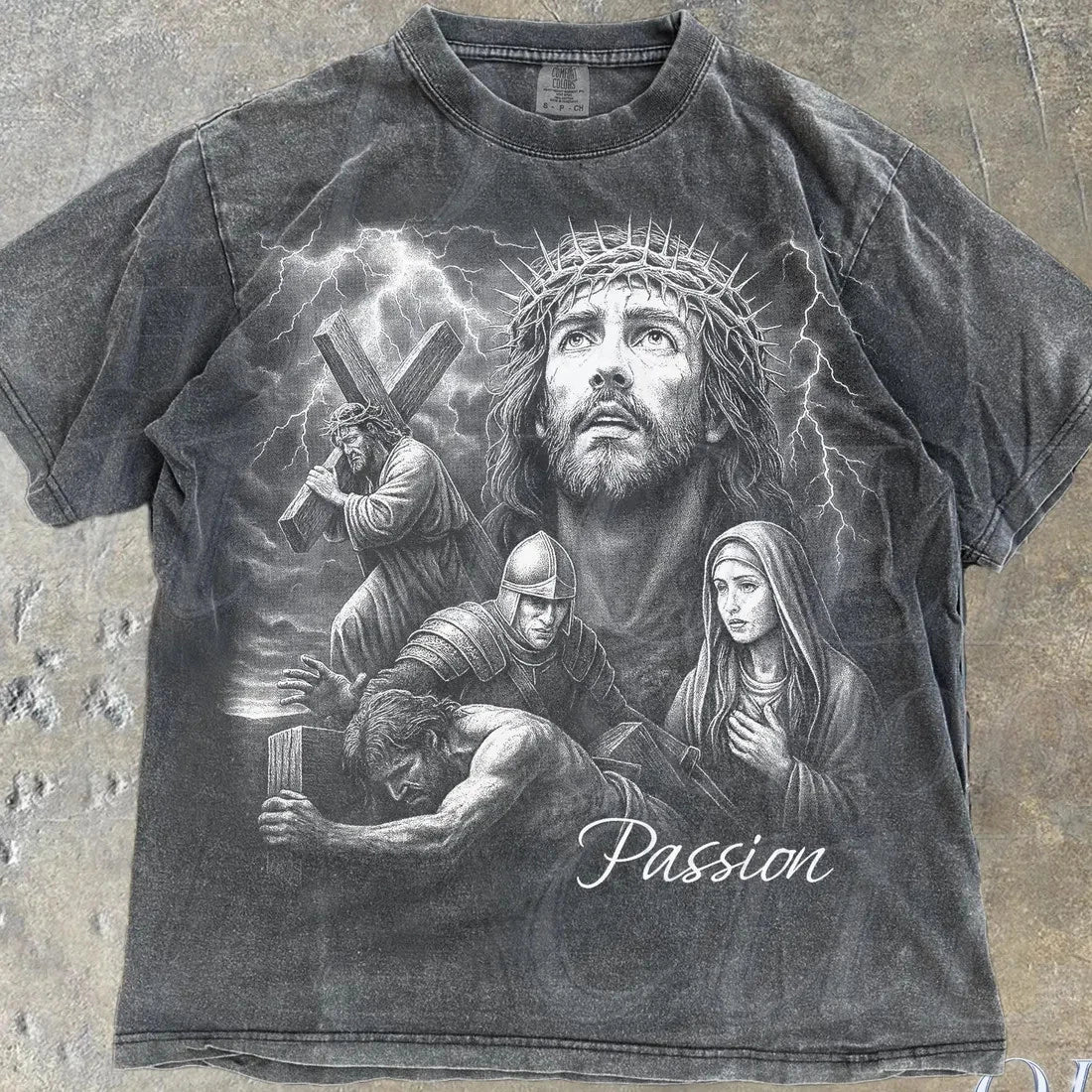 Passion of Christ Vintage Graphic Shirt, Retro Comfort  Jesus