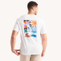Nautica Big & Tall "Keep Calm" White Graphic S/S T-Shirt Size 3XLT, XXXLTall