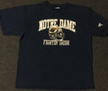 Vtg Adidas Notre Dame Faded Fightin Irish Shirt L College Football Grunge PE 90s