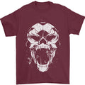 A Football Skull Footy Soccer Mens T-Shirt 100% Cotton