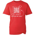 Personalised T-shirt QR Code Custom Printed Shirt Scan The QR Code Casual Tee