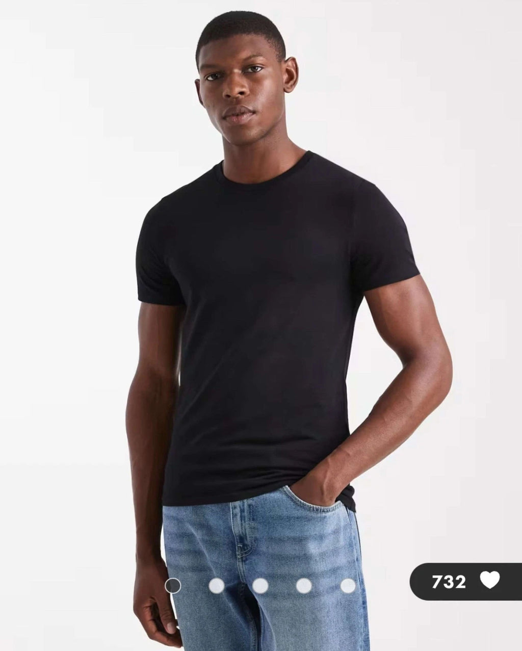 ASOS DESIGN essentials muscle fit T-shirt in black Size S