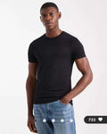 ASOS DESIGN essentials muscle fit T-shirt in black Size S