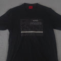 Hugo Boss Shirt Mens L Black Active Cotton Blend Reflective Graphic Tee Casual