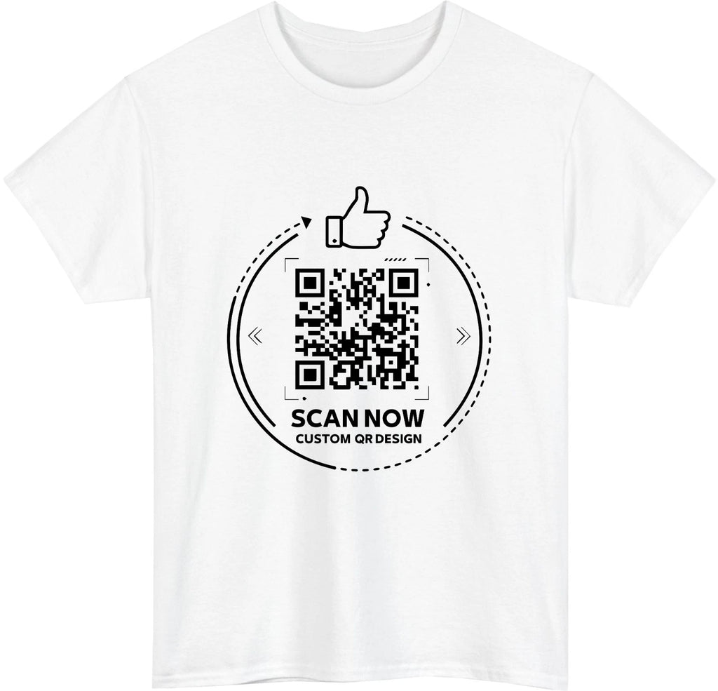 Personalised QR Code Scan Me T-Shirt Custom Interactive Social Media Link Top