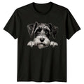 Cute Schnauzer Dog Portrait Pet Animal Breed Lover T-Shirt