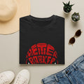 Peter Parker Typography Face T-Shirt | Red Word Art Tee | Great Power | Spidey