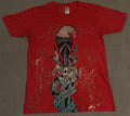 Y2K Ed Hardy Christina Audigier Grunge Skull Wings Skeleton Style Tee  Small