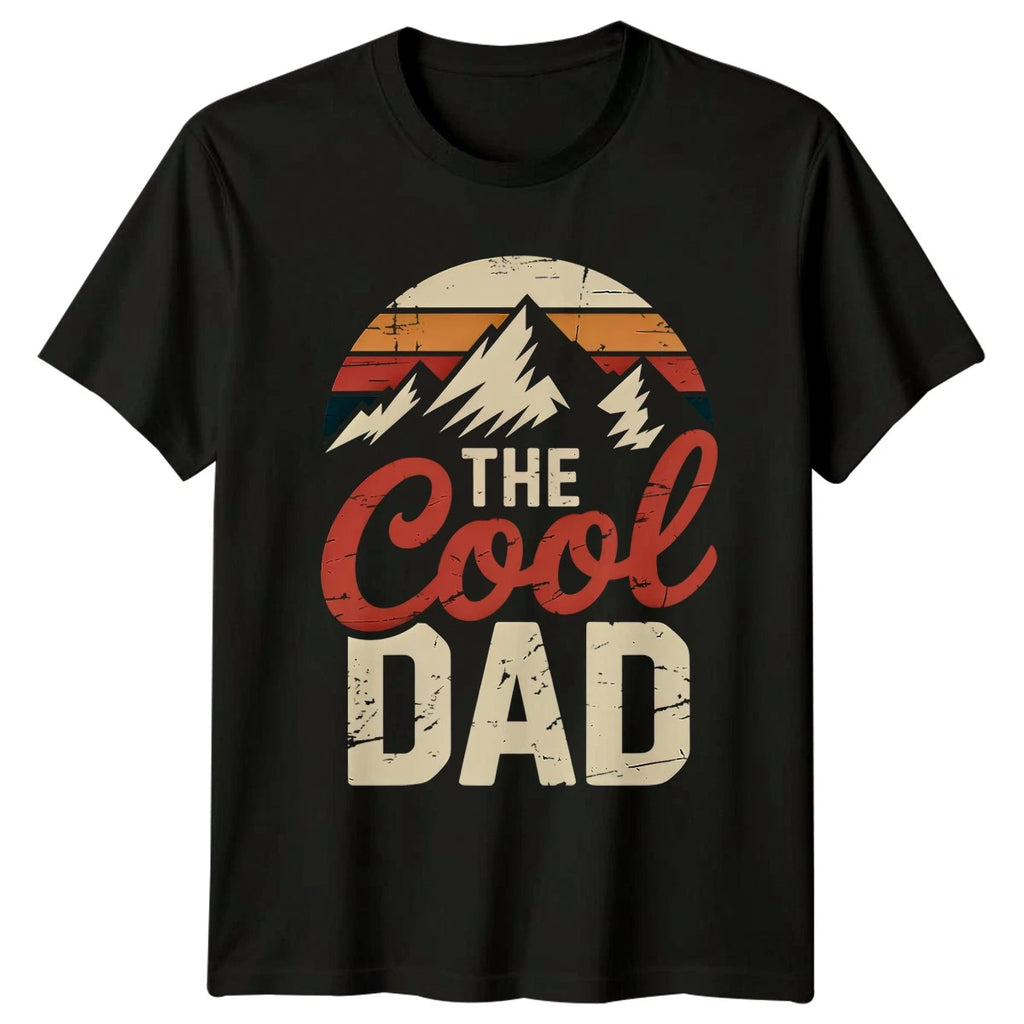 The Cool Dad Mens T-Shirt Hiking Fatherhood Fathers Day Gift For Him