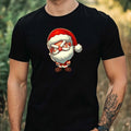 Mens Funny Santa Theme Cotton T-Shirt Size XS to 5XL