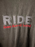 RIDE shoegaze RARE t-shirt long sleeve with EMBROIDERY Vintage Original