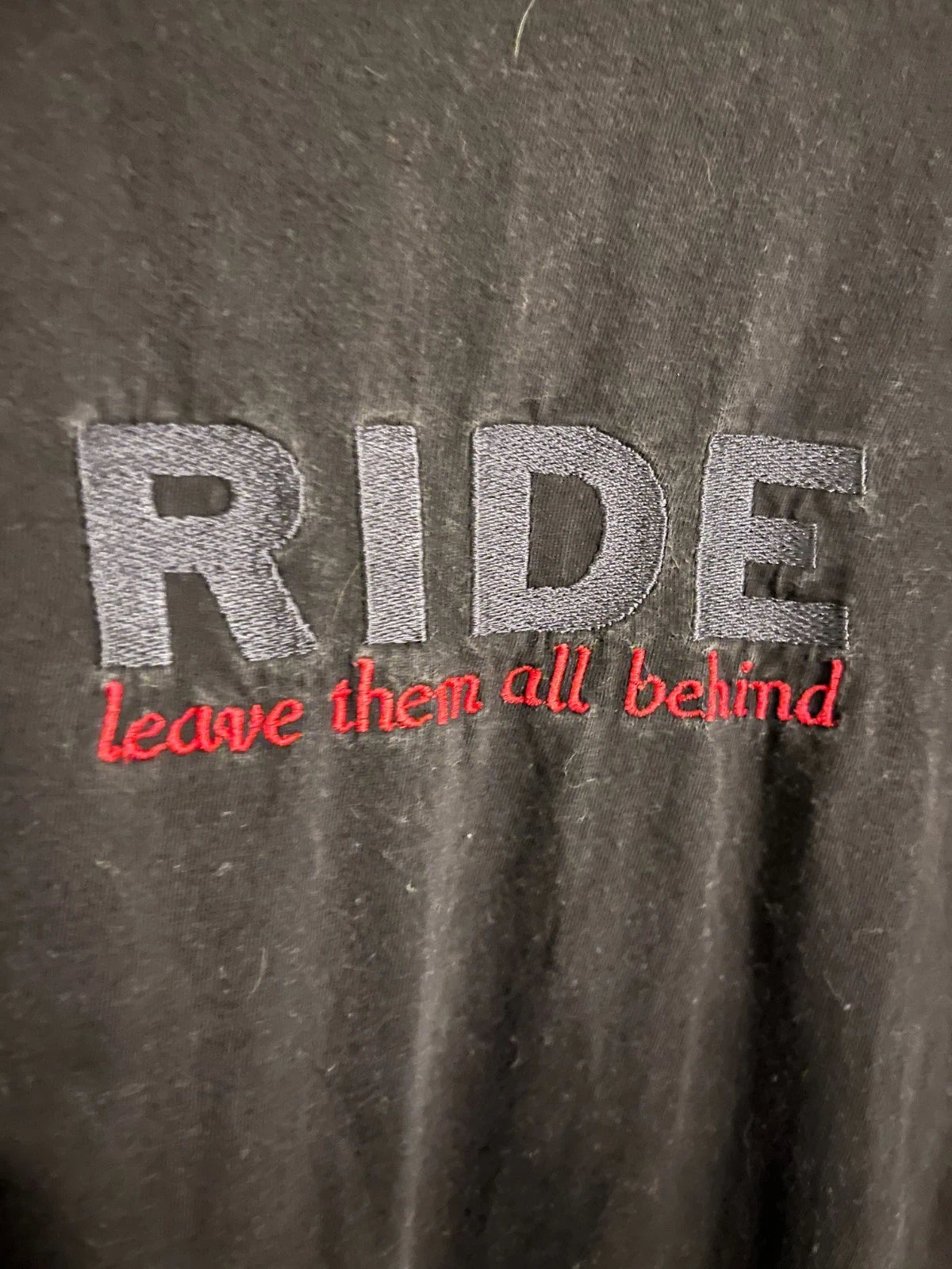 RIDE shoegaze RARE t-shirt long sleeve with EMBROIDERY Vintage Original