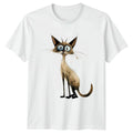 Wide Eyed Siamese Cat T-Shirt Siamese Cats Birthday Gift For Him And Her