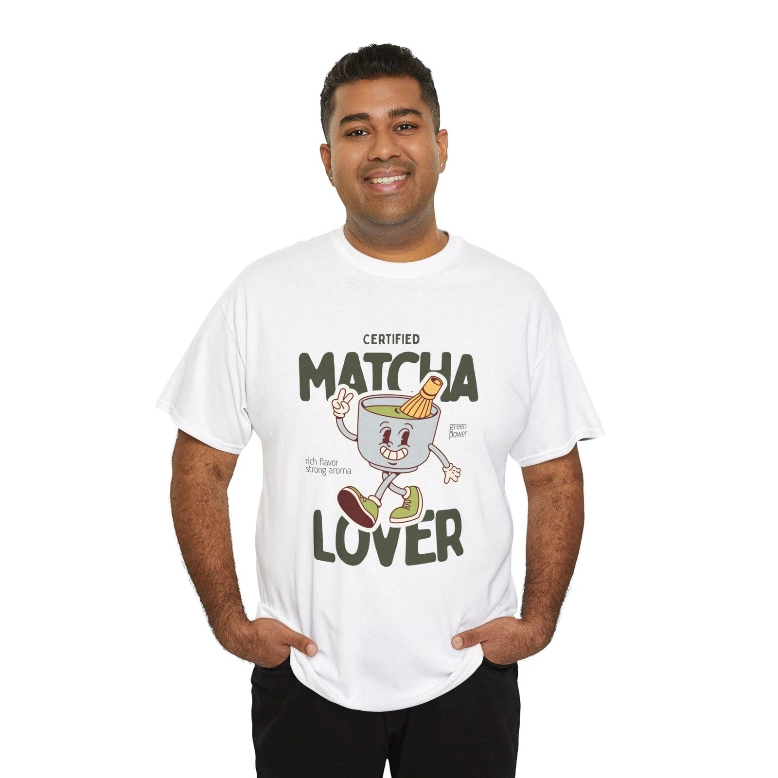 Matcha Lover Graphic Tee | Cute Matcha Cartoon Tee