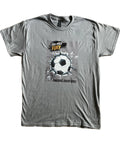 Soccer Ball "Broken Wall" Heavy Cotton Graphic T Shirt • Sizes Small - 2XL