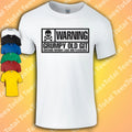 Mens Funny Novelty T Shirt Warning, Grumpy Old Git Joke Birthday Dad Grandad Tee