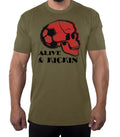 Soccer Skull Alive & Kickin Graphic Soccer Tee, Men's Soccer Shirts