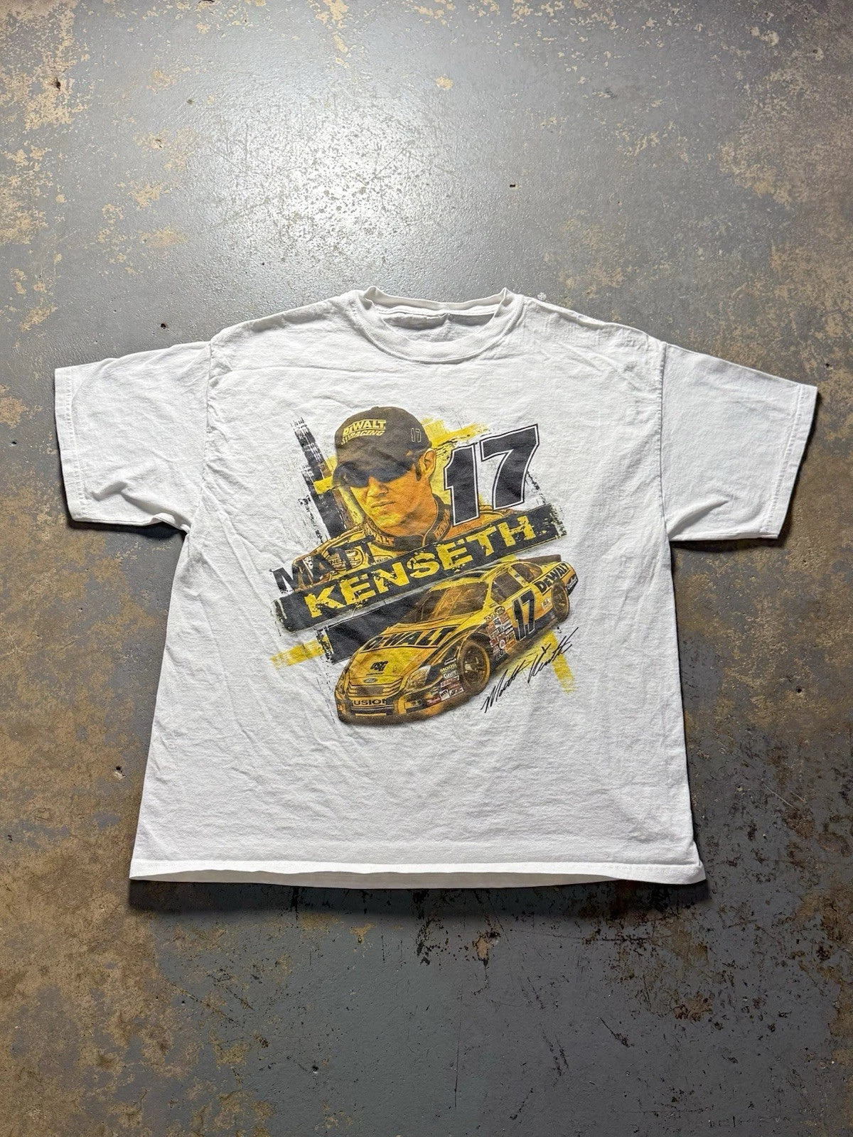 Vintage NASCAR Matt Kenseth Y2K Graphic Shirt-Size XL