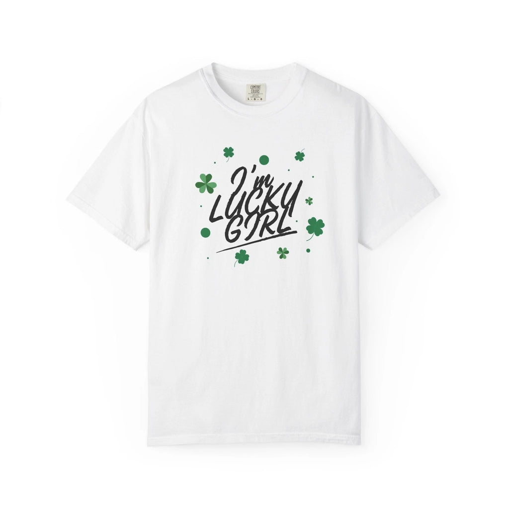 I'm Lucky Girl T-shirt | Shamrock Clover St. Patrick's Day Tee