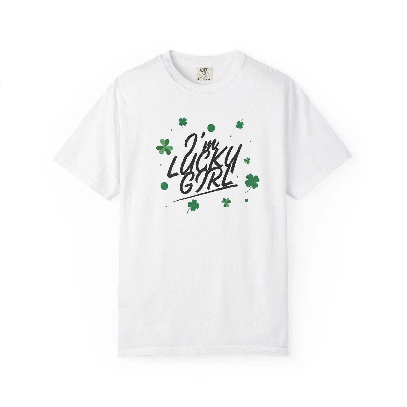I'm Lucky Girl T-shirt | Shamrock Clover St. Patrick's Day Tee