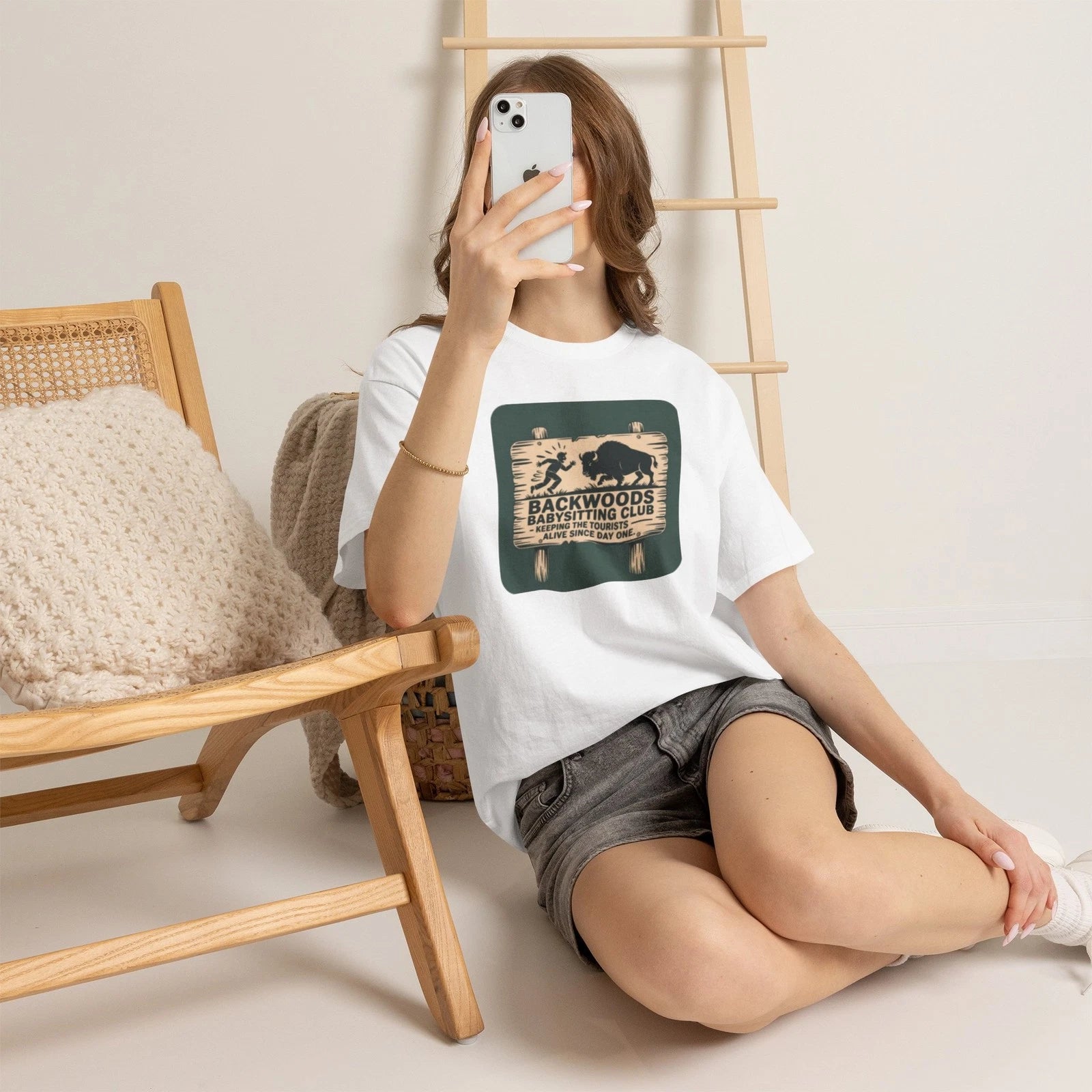 Funny Park Ranger Babysitting Club T Shirt Distressed Tourist Warning Humor Tee