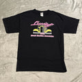 Vintage y2k Car Show Black T Shirt Size Large Classic Iron Street Car Rally Show