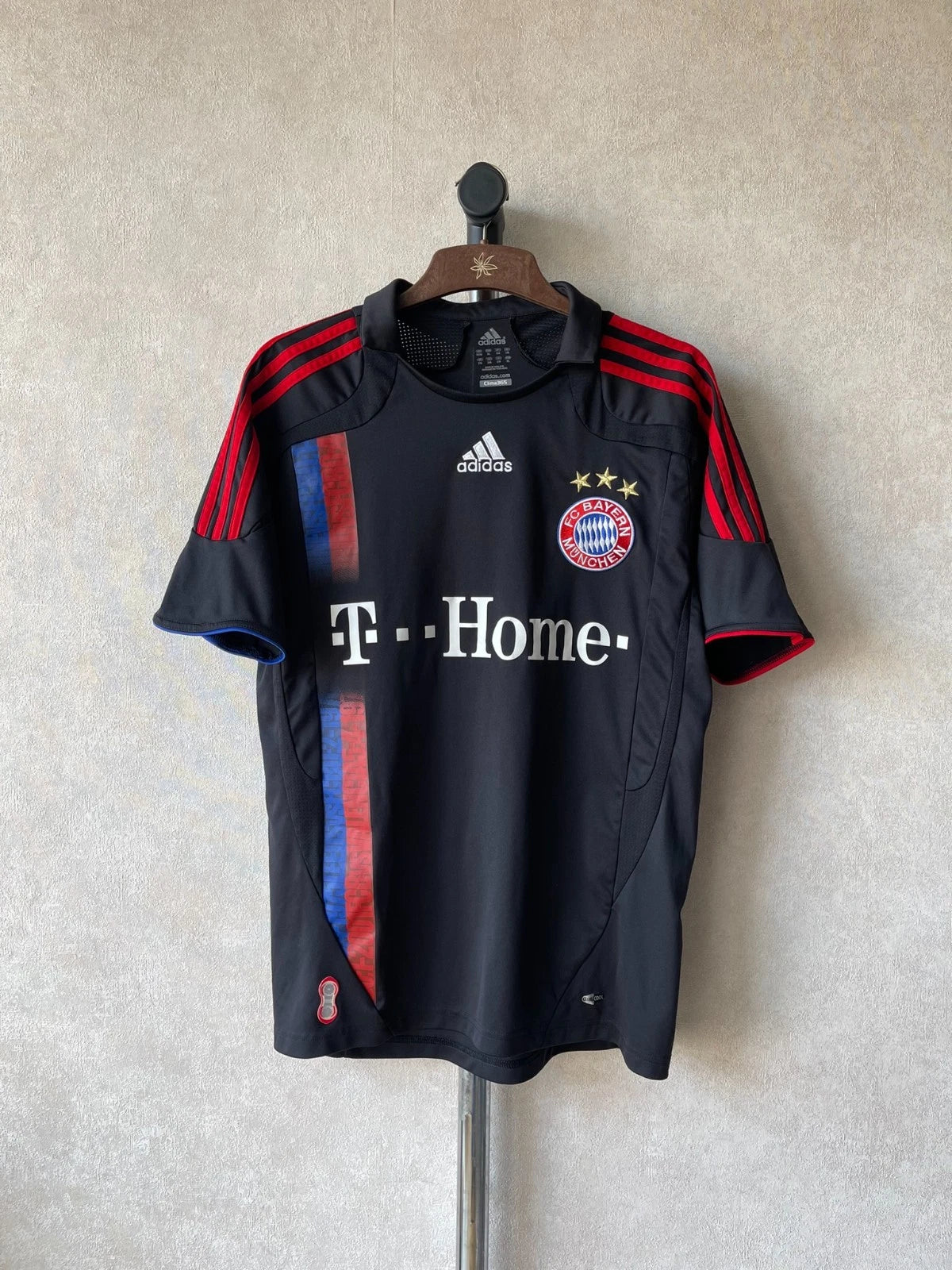 Vintage Adidas FC Bayern Munched 2007 Away T-Home Soccer Jersey Ribery #7 Size M