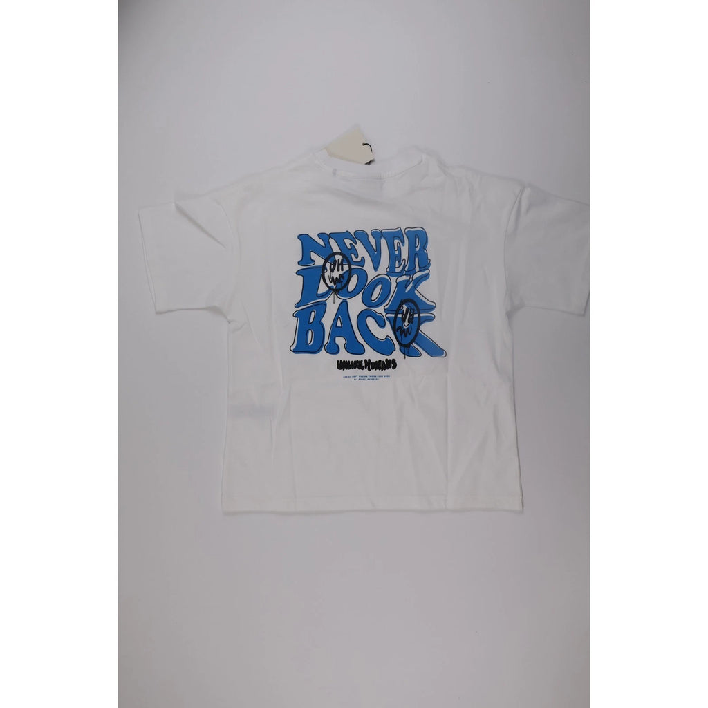 Unlike Humans T Shirt Hindsight Graphic Large White Streetwear Casual UHB10367
