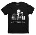 Nikola Tesla t-shirt, conspiracy Free Energy cool t-shirt, SCREEN PRINTED.