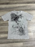 Levi’s Grey Tie Dye Eagle Shirt Y2K Retro Skater Streetwear - Men’s XL