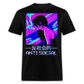 Anti-Social Smoking Anime Girl Japanese Vaporwave Aesthetic T-Shirt