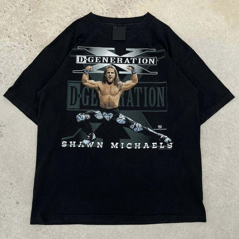 Vintage 1998 WWF DX Shawn Michaels Tee Unisex T-shirt Size S-5XL Reprint NEW