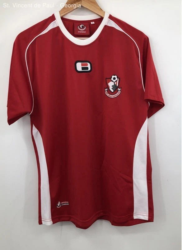 Men's European Vintage Red AFC Bournemoth Soccer Jersey - Size Small