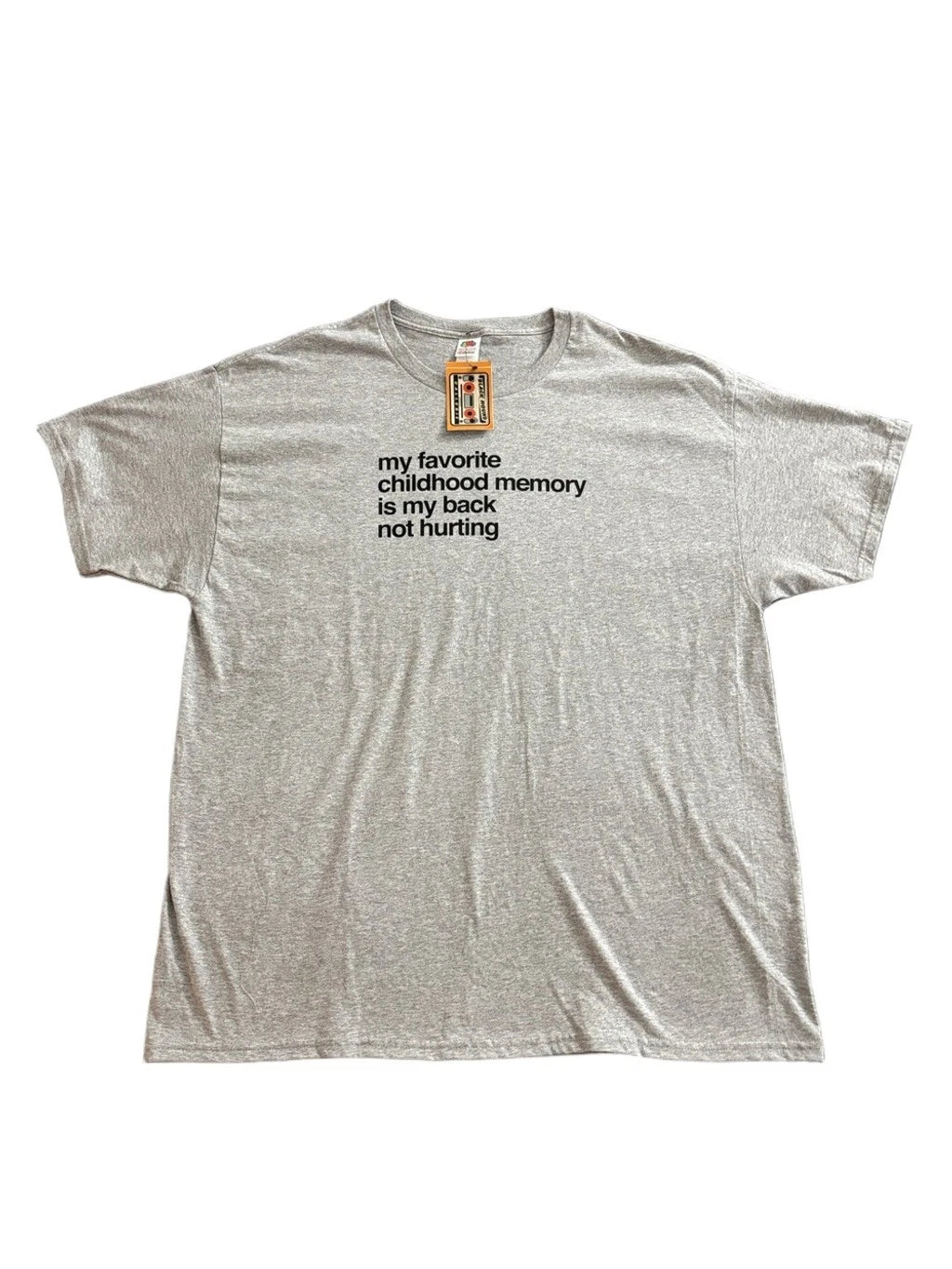 NWT My Favorite Childhood Memory Is My Back Not Hurting Tee XL Funny