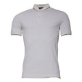 DOLCE & GABBANA T-shirt White Polka Dot Cotton Collared Polo IT46/US36/S 380usd