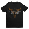 Retro Be A Beth Unisex T-shirt | Boho Cow Skull Lovers Gifts for Men