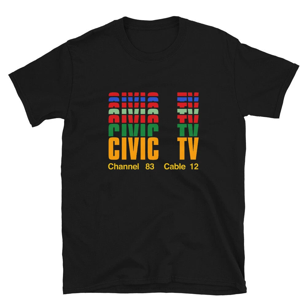 Civic TV - Videodrome - limited edition classic black tribute t-shirt