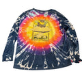 Grateful Dead Dancing Bear Mushroom Tie Dye Long Sleeve Distressed Shirt XL