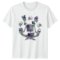 Gothic Skeleton Skulls Butterfly T-Shirt Macabre Art Gothic Birthday Gift