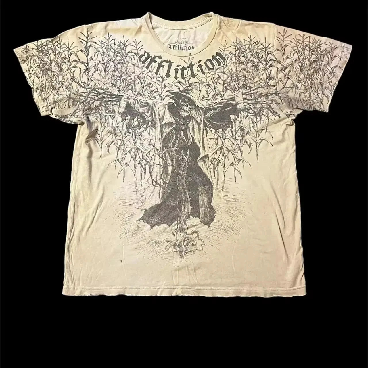 100% Cotton Y2K Affliction Style Graphic T Shirt Gothic Grunge 2000s Unisex