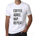 ULTRABASIC men's t-shirt coffee accord nap repeat coffee agreement nap repeat