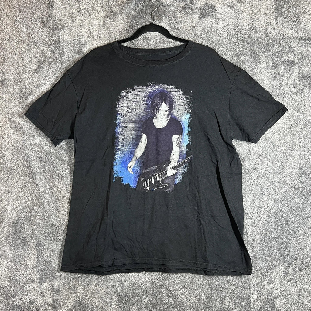 Keith Urban Shirt Mens L Black Graffiti U Tour Graphic T Shirt Concert