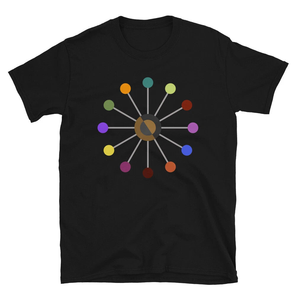 Hipster Fashion Shirt Mid-Century Modern Multicolored Dial Artist Mod Streetwear