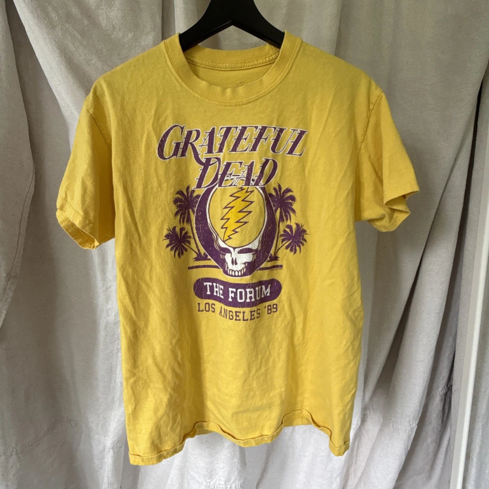 GRATEFUL DEAD-THE FABULOUS FORUM 1989-GOLD T-SHIRT M