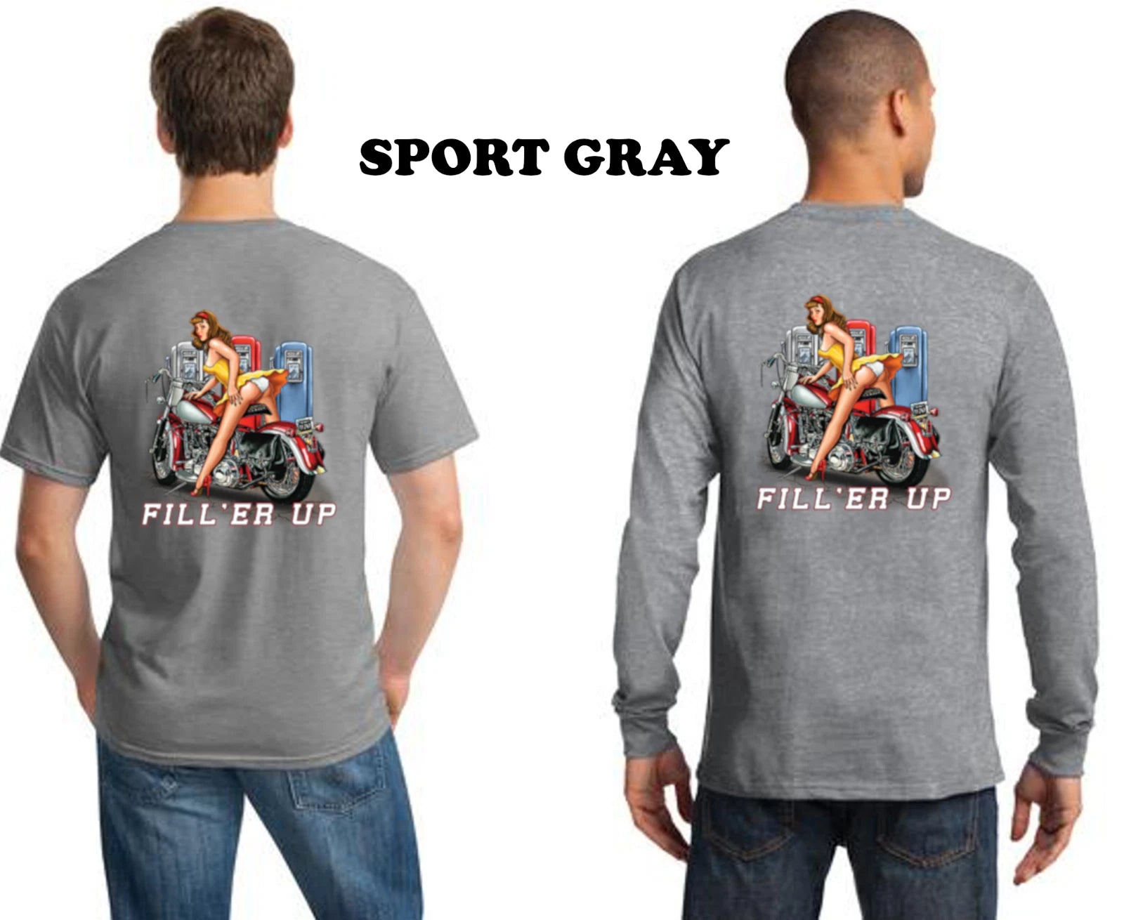 Biker Life Custom Chopper Scooter Sexy Girl On Classic Motorcycle Men's T Shirt