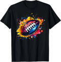 Unisex Football Graphic Black Short Sleeve Design Unisex T-Shirt
