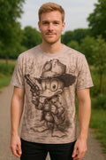 XL Graphic Duck Comic Tee Shirt – Street Art Style – Unique Design