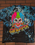 GRAFFIX Jester Blue Tie Dye Get Down Art T-Shirt ~Never Worn~ S M L XL 2XL