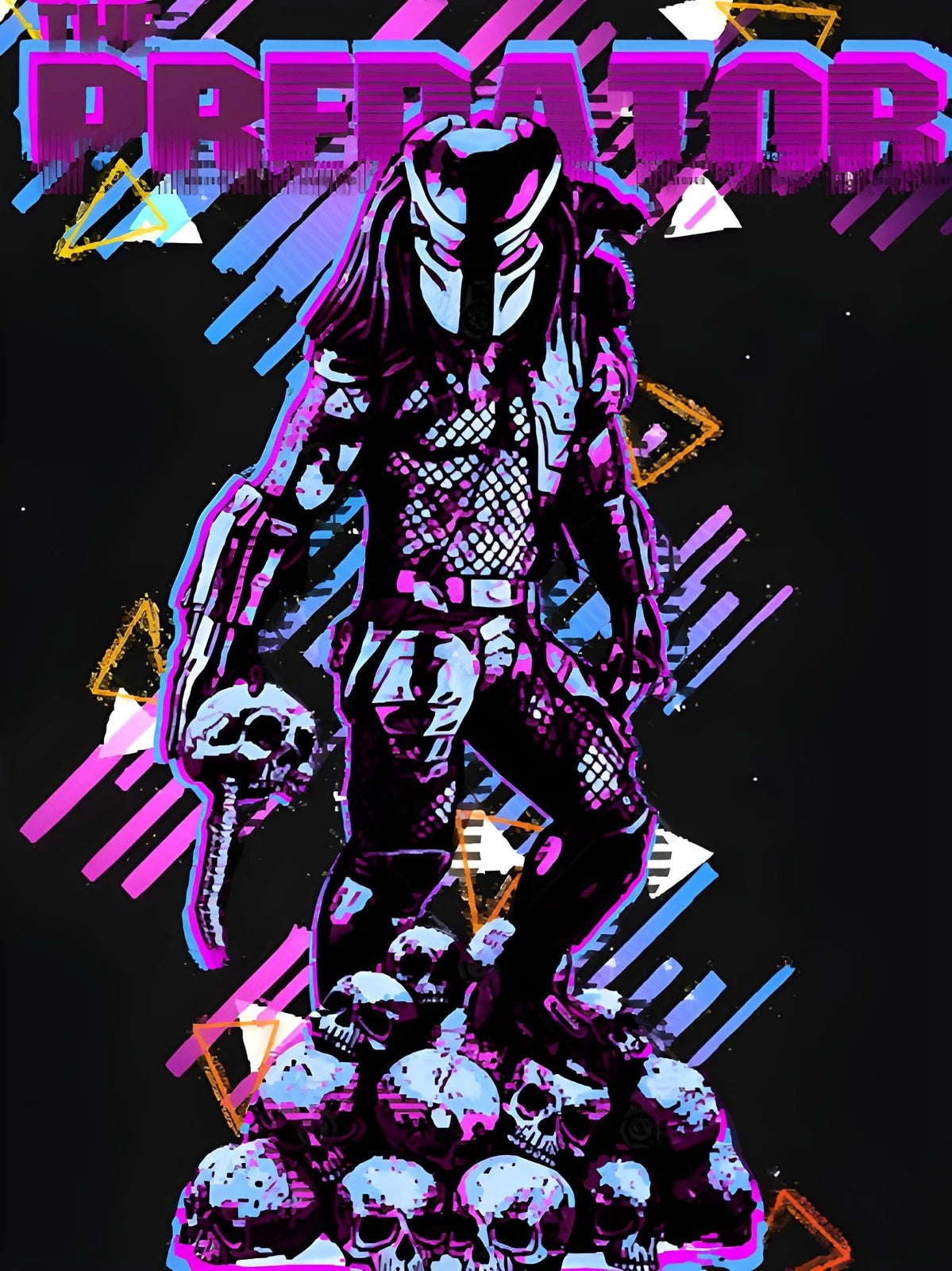 Predator Horror Action Movie T-Shirt | Neon Graphic Design