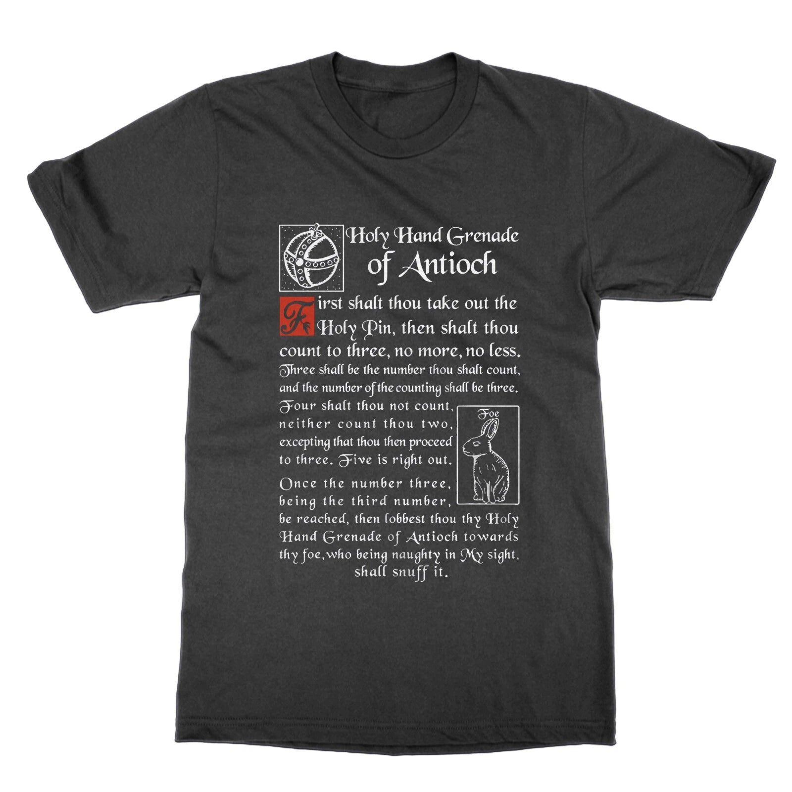 Holy Hand Grenade of Antioch t-shirt funny nerd top